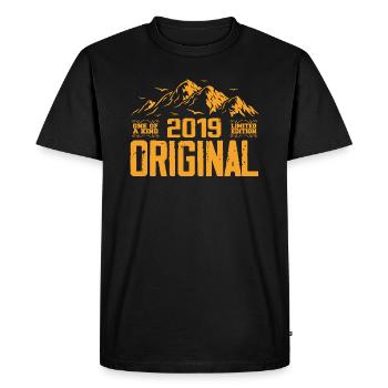 Vintage 2019 Birthday Gift - Retro 2019 - Men's Premium Organic T-Shirt - black - Front - Nico (187cm)