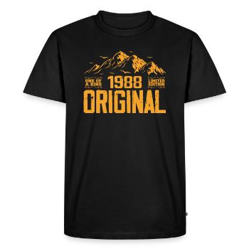 Vintage 1988 Cadeau d’anniversaire - Retro 1988 - T-shirt Premium bio Homme - noir - Devant - Nico (187cm)