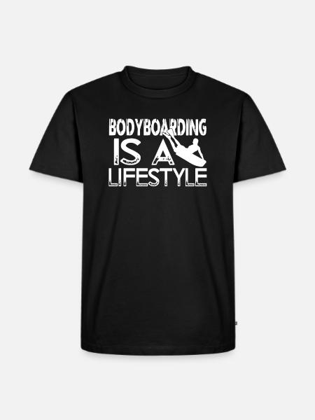 Bodyboarding Bodyboarding Is A Lifestyle - Men's Premium Organic T-Shirt - black