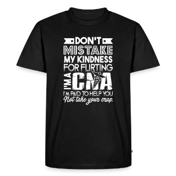 CNA I'm A CNA I'm Paid To Help You - Men's Premium Organic T-Shirt - black - Front - Nico (187cm)