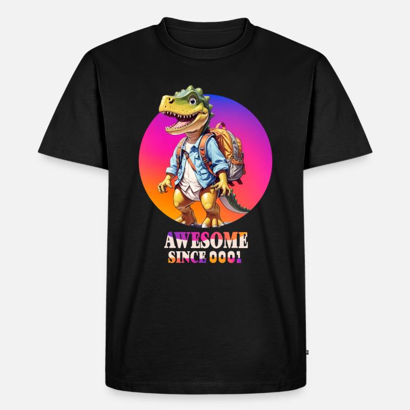 Dragon Elev - Ekologisk premium-T-shirt herr - svart