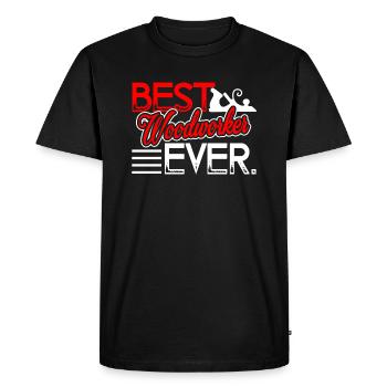 Woodworking Best Woodworker Ever - Men's Premium Organic T-Shirt - black - Front - Nico (187cm)
