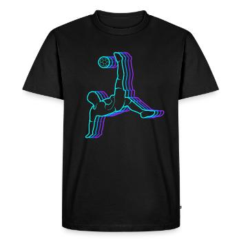 Soccer vintage kids soccer men soccer - Men's Premium Organic T-Shirt - black - Front - Nico (187cm)