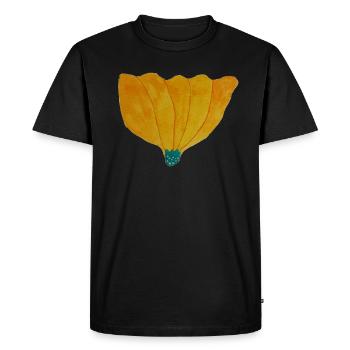 Fleur géante 1 - T-shirt Premium bio Homme - noir - Devant - Nico (187cm)