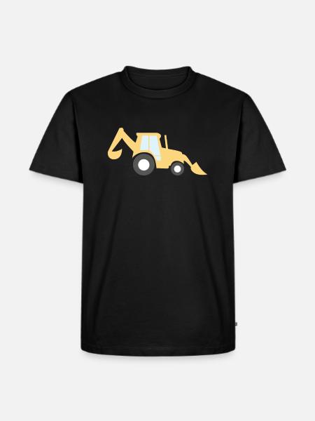 Excavator - Men's Premium Organic T-Shirt - black