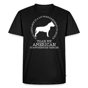 Than my Stafford - T-shirt Premium bio Homme - noir - Devant - Nico (187cm)