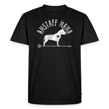 American Staffordshire Mama - T-shirt Premium bio Homme - noir - Devant - Nico (187cm)