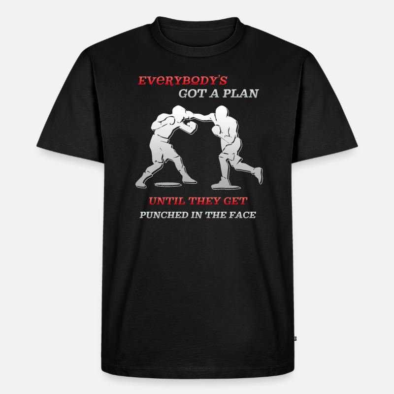 Boxen - Männer Premium Bio T-Shirt - Schwarz
