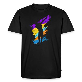 Tupfen Danse - T-shirt Premium bio Homme - noir - Devant - Nico (187cm)