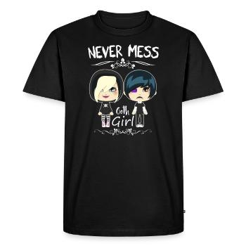 Gothic Girl - T-shirt Premium bio Homme - noir - Devant - Nico (187cm)