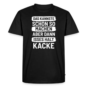Sarcastic sayings - Men's Premium Organic T-Shirt - black - Front - Nico (187cm)