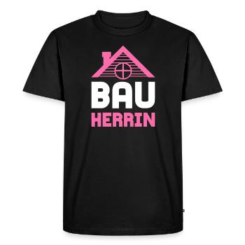 Construction Herrin Bâtiment Herrin - T-shirt Premium bio Homme - noir - Devant - Nico (187cm)
