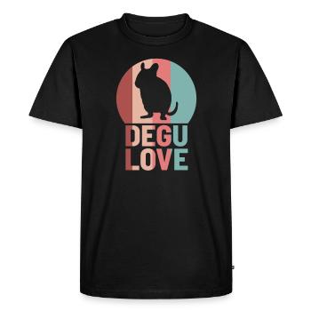 dégu - T-shirt Premium bio Homme - noir - Devant - Nico (187cm)