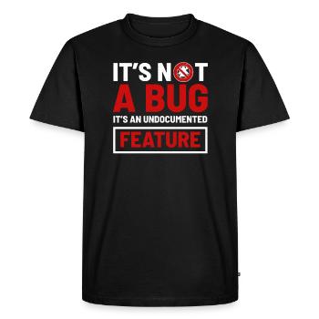 computer programming - Men's Premium Organic T-Shirt - black - Front - Nico (187cm)