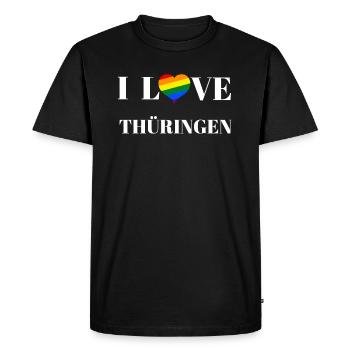 Thuringia - gift idea - Men's Premium Organic T-Shirt - black - Front - Nico (187cm)