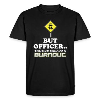 Burnout Funny Sarcasm Idée cadeau Sarcastique - T-shirt Premium bio Homme - noir - Devant - Nico (187cm)