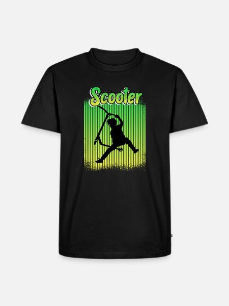 Freestyle Scooter - Männer Premium Bio T-Shirt - Schwarz