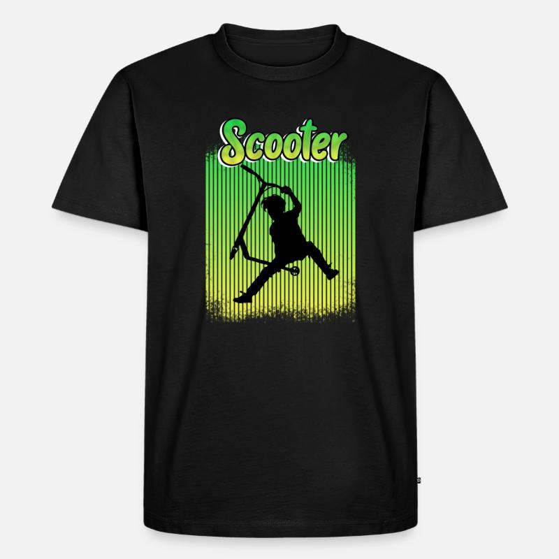 Freestyle Scooter - Männer Premium Bio T-Shirt - Schwarz