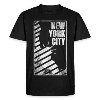 Lady Liberty de New York - T-shirt Premium bio Homme - noir - Devant - Nico (187cm)