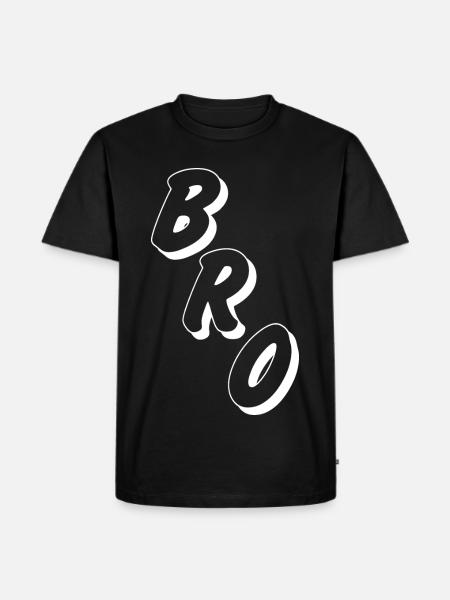 Bro Buddy, Boyfriend/Girlfriend - Men's Premium Organic T-Shirt - black