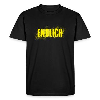 Finally - Men's Premium Organic T-Shirt - black - Front - Nico (187cm)