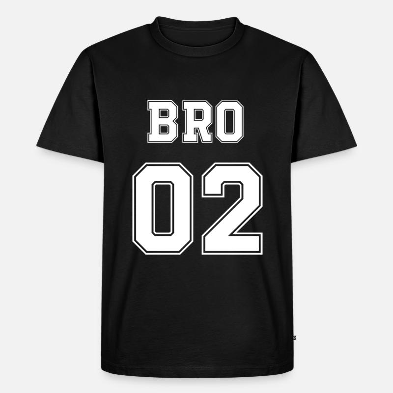brother2 - Männer Premium Bio T-Shirt - Schwarz