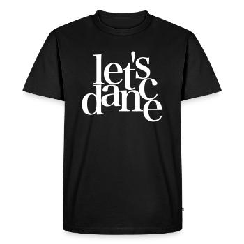 let s dance - Dance Fashion - Männer Premium Bio T-Shirt - Schwarz - Vorne - Nico (187cm)