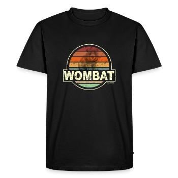 WOMBAT australia - Men's Premium Organic T-Shirt - black - Front - Nico (187cm)