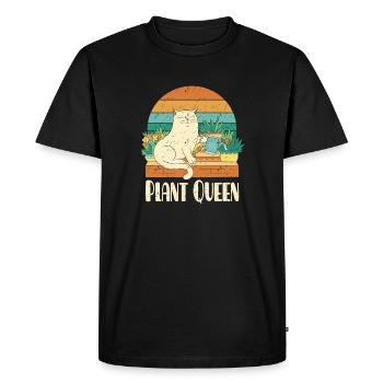 Reine des plantes - T-shirt Premium bio Homme - noir - Devant - Nico (187cm)