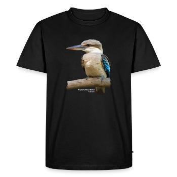 Kookaburra Bird Australie - T-shirt Premium bio Homme - noir - Devant - Nico (187cm)