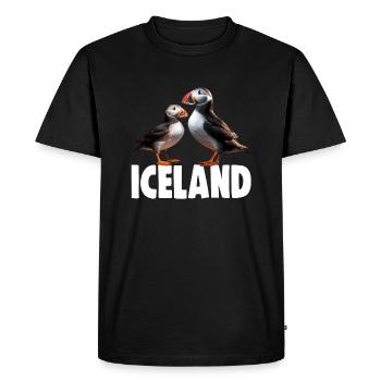 MACAREUX INSULAIRES - T-shirt Premium bio Homme - noir - Devant - Nico (187cm)