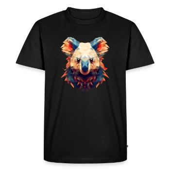Koala Ours - T-shirt Premium bio Homme - noir - Devant - Nico (187cm)