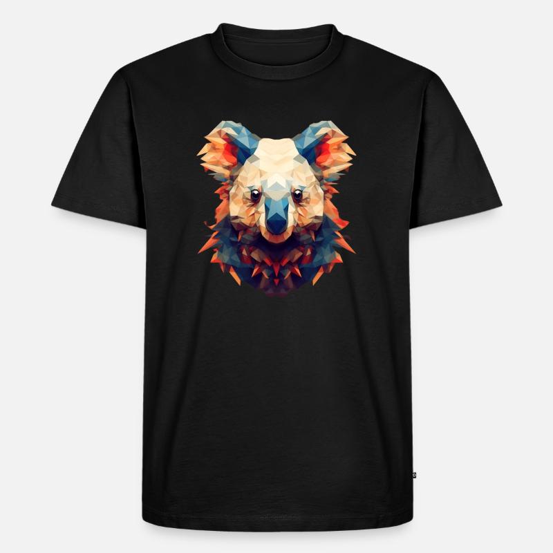 Koala Bear - Männer Premium Bio T-Shirt - Schwarz