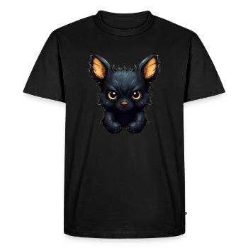 Super mignon Dog style rétro - T-shirt Premium bio Homme - noir - Devant - Nico (187cm)