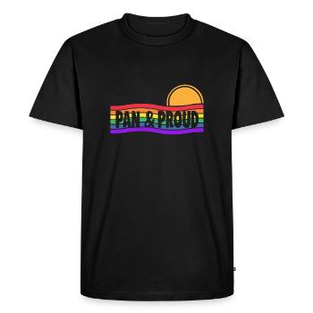 PAN & FIER - T-shirt Premium bio Homme - noir - Devant - Nico (187cm)
