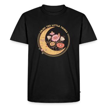 PROFITEZ DES PETITES CHOSES - T-shirt Premium bio Homme - noir - Devant - Nico (187cm)