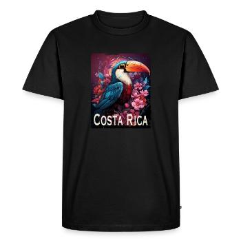 Style rétro Costa Rica - T-shirt Premium bio Homme - noir - Devant - Nico (187cm)