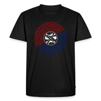 National Parks New Zealand in the county - Men's Premium Organic T-Shirt - black - Front - Nico (187cm)