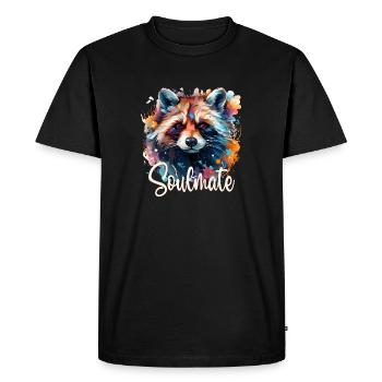 Soulmate - Men's Premium Organic T-Shirt - black - Front - Nico (187cm)
