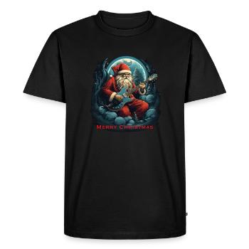 Joyeux Noël - T-shirt Premium bio Homme - noir - Devant - Nico (187cm)