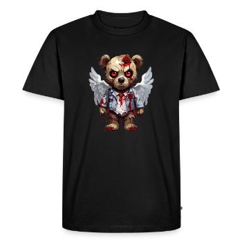 Peluche effrayante - T-shirt Premium bio Homme - noir - Devant - Nico (187cm)