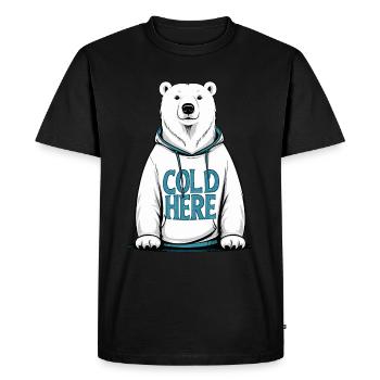 Polar bear - Men's Premium Organic T-Shirt - black - Front - Nico (187cm)