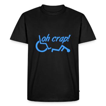 OH CRAP! - T-shirt Premium bio Homme - noir - Devant - Nico (187cm)