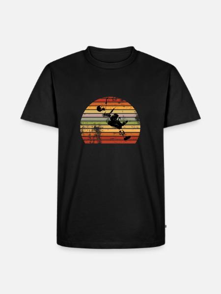 Kletterer Boulderer klettern bouldern - Männer Premium Bio T-Shirt - Schwarz