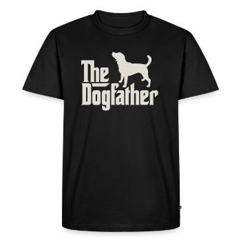 Le Dogfather - Beagle - T-shirt Premium bio Homme - noir - Devant - Nico (187cm)