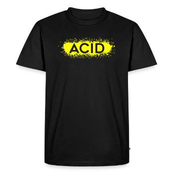 Acid Splat Techno Trance House Jazz 303 - T-shirt Premium bio Homme - noir - Devant - Nico (187cm)