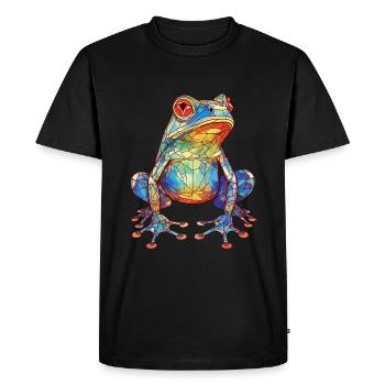 Frog - Men's Premium Organic T-Shirt - black - Front - Nico (187cm)