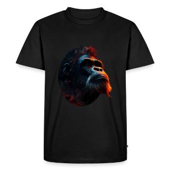Gorille - T-shirt Premium bio Homme - noir - Devant - Nico (187cm)