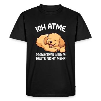 I Golden more reductively - Men's Premium Organic T-Shirt - black - Front - Nico (187cm)