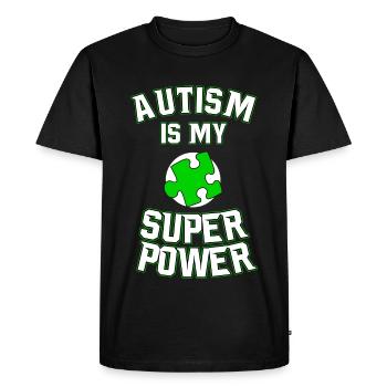 Autism T-Shirt Gift Idea Birthday Funny - Men's Premium Organic T-Shirt - black - Front - Nico (187cm)